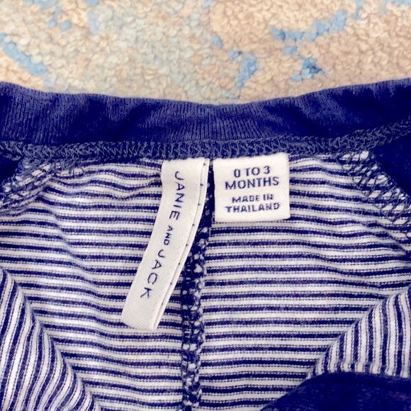 Janie and Jack Baby Boy Romper 0-3 Mo - Picture 2 of 4